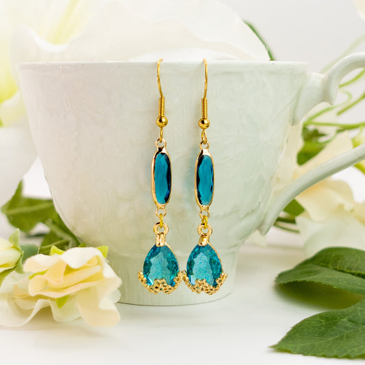 Boucles d'Oreilles Hauru (Turquoise)