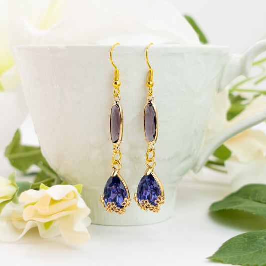 Boucles d'Oreilles Hauru (Violet)