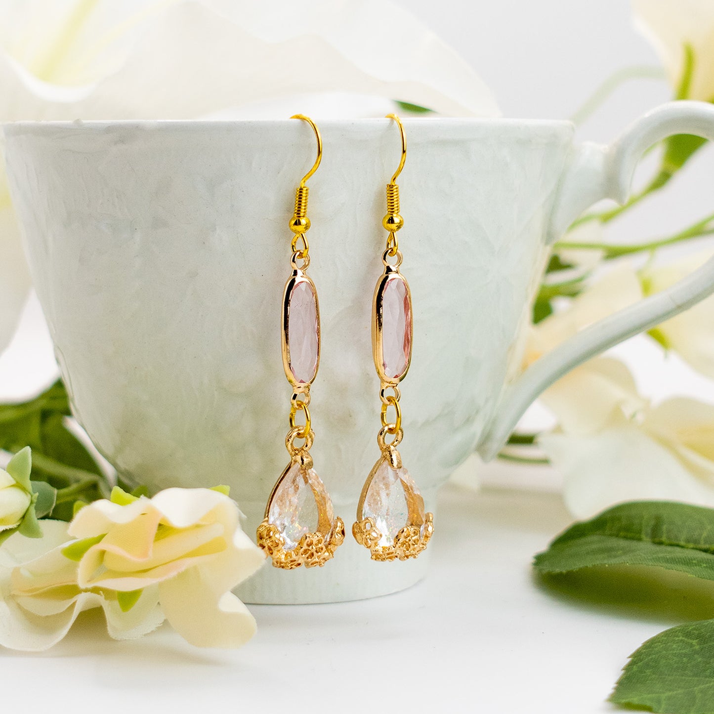 Boucles d'Oreilles Hauru (Blanc)