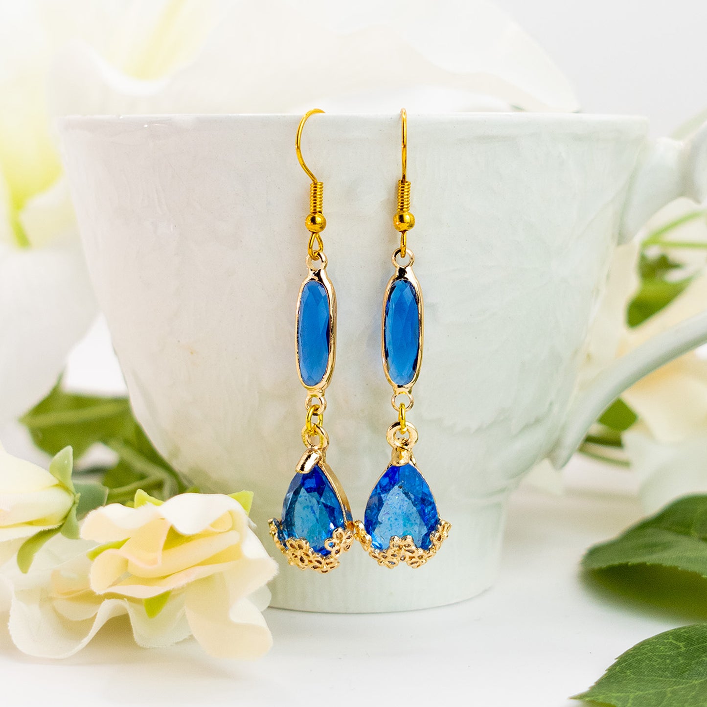 Boucles d'Oreilles Hauru (Bleu)