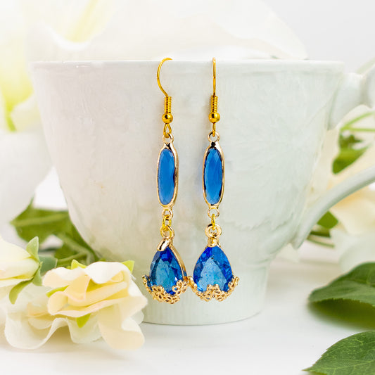 Boucles d'Oreilles Hauru (Bleu)