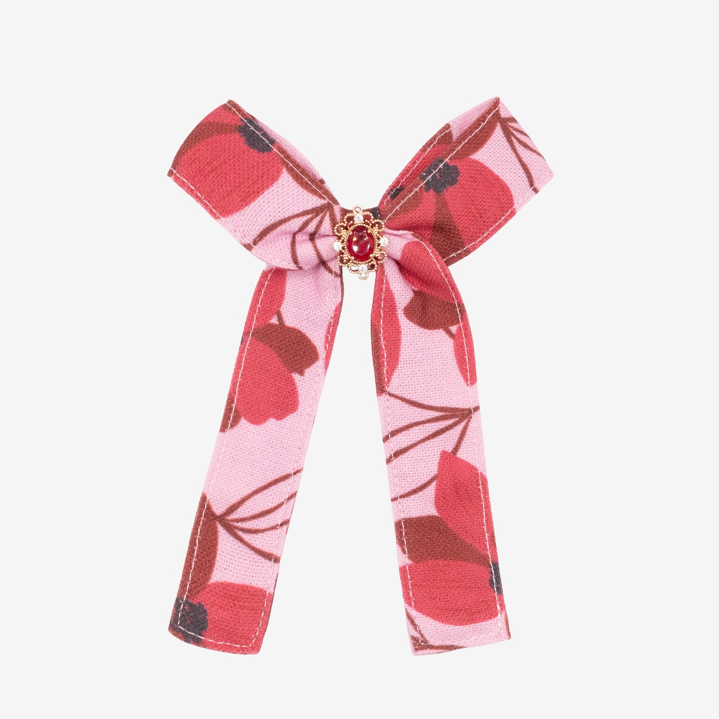 Broche Pétale de Rubis