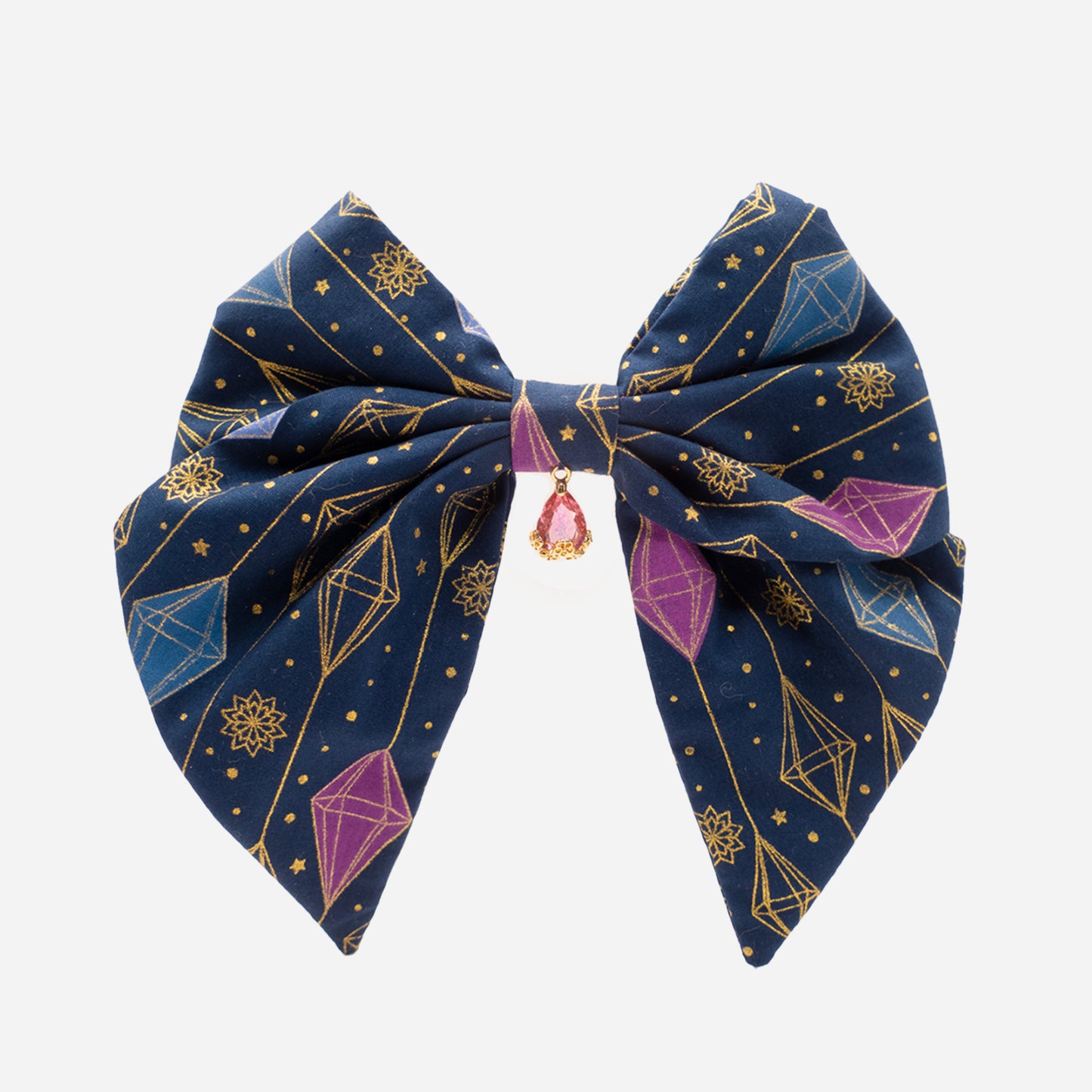 Nœud Blue Diamond (Cristal Rose)