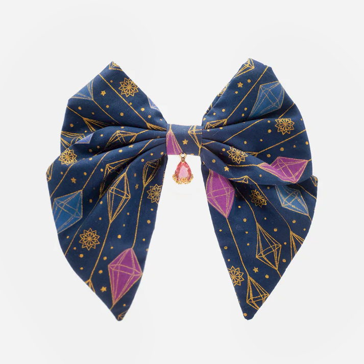 Nœud Blue Diamond (Cristal Rose)