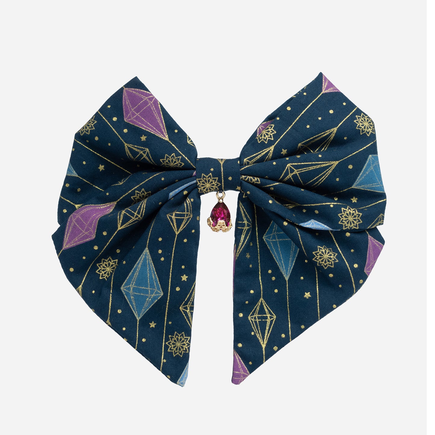 Nœud Blue Diamond (Cristal fuchsia)