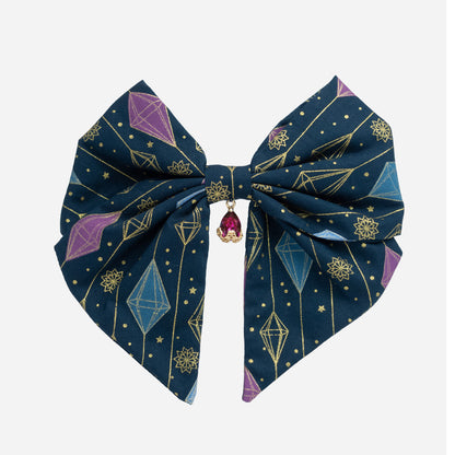 Nœud Blue Diamond (Cristal fuchsia)