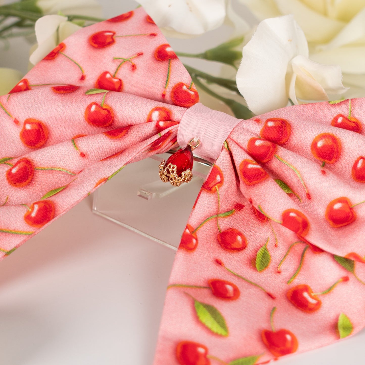 Nœud Cherry Bouquet (Cristal rouge)