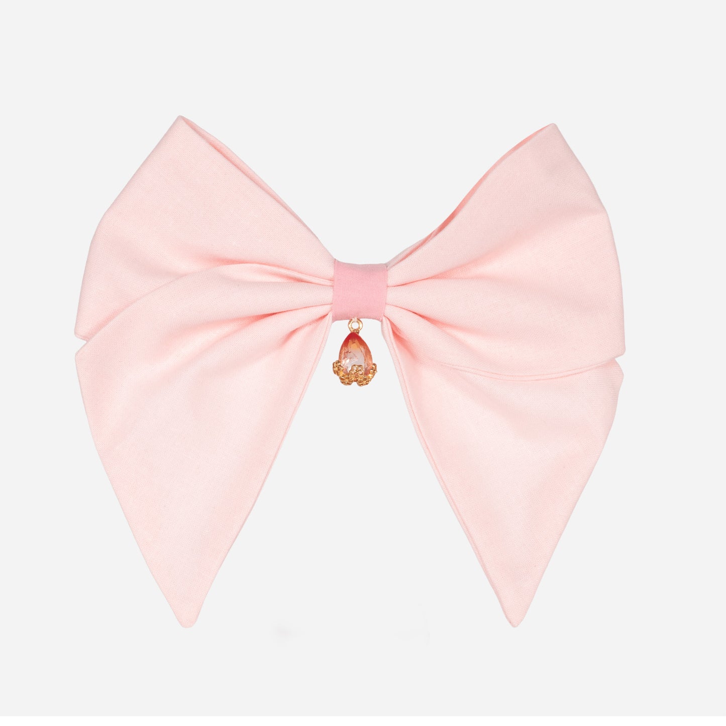 Nœud Rose Poudrée (Cristal Gradient)