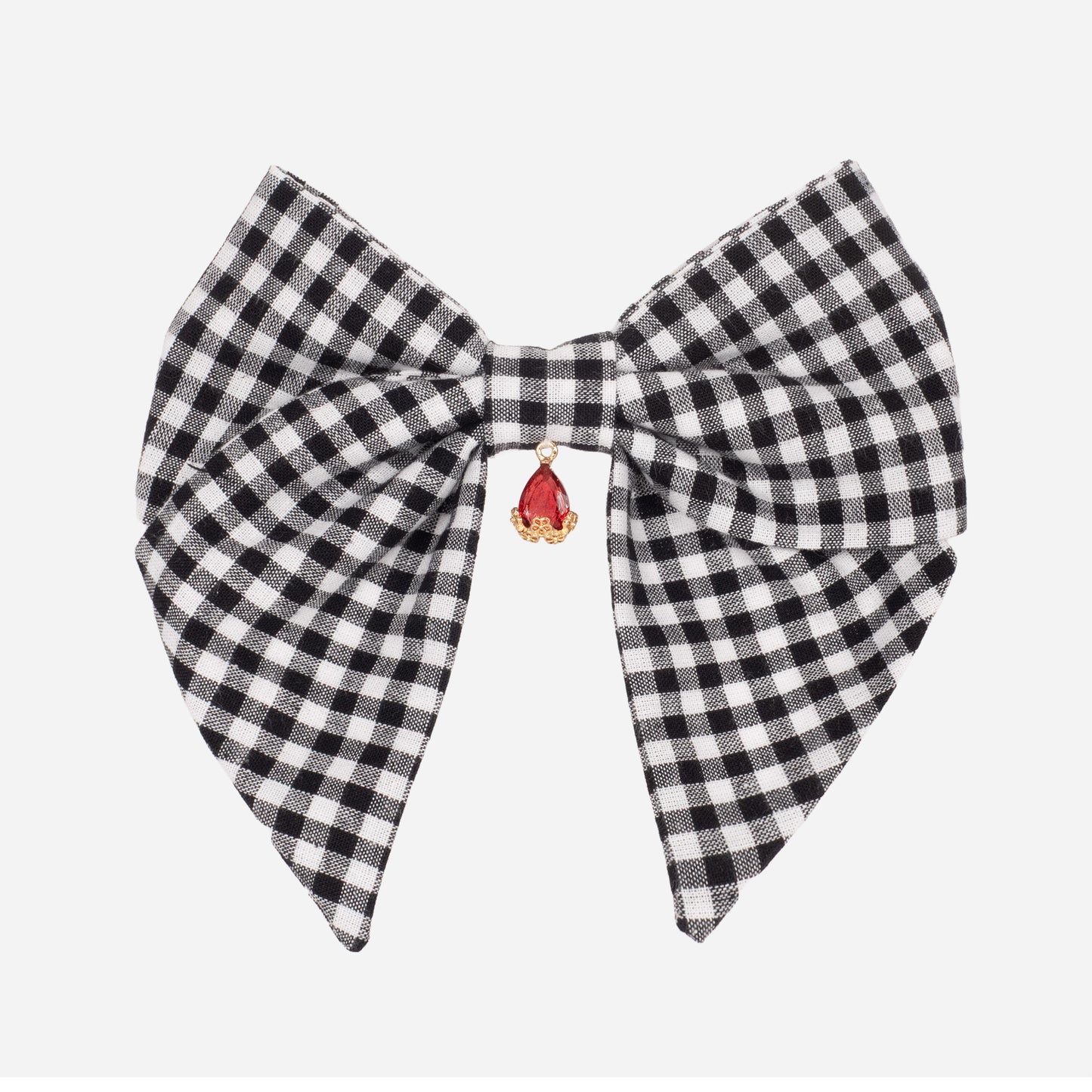 Nœud Vichy Noir (Cristal Rouge)