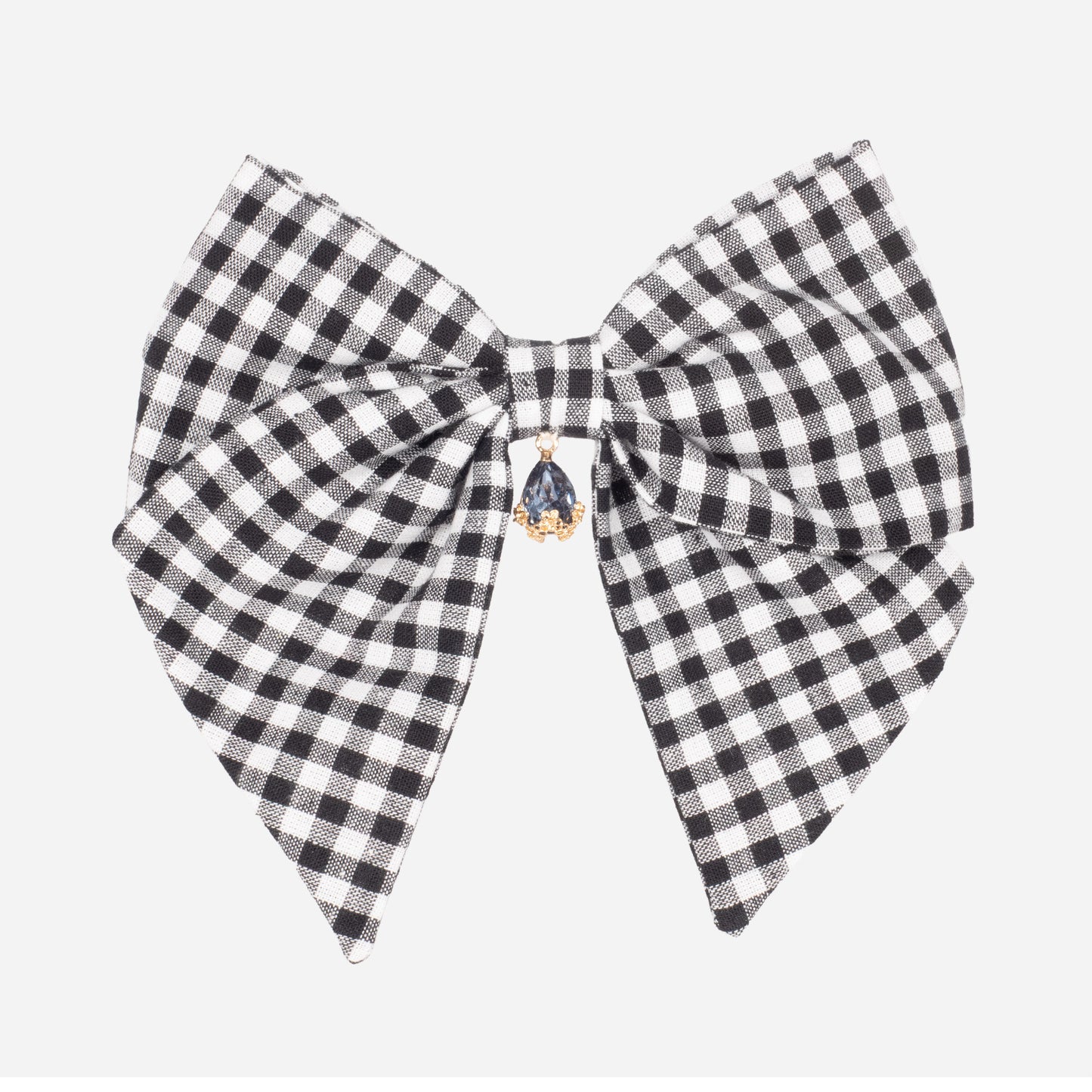 Nœud Vichy Noir (Cristal Gris)