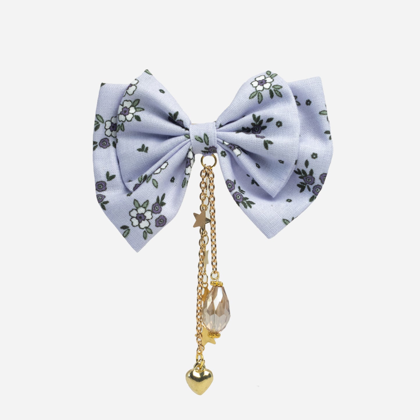 Nœud Sweet Lilas (Cristal & étoiles)