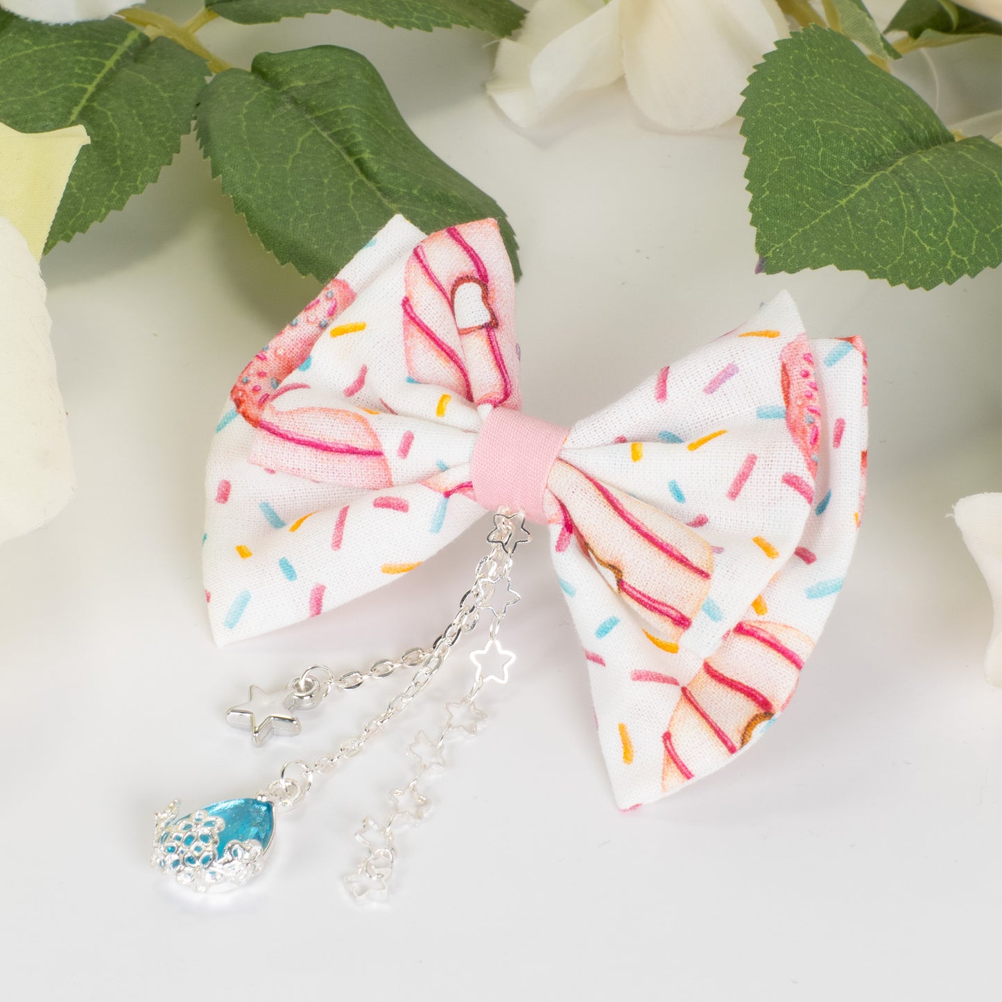 Nœud Sweet Délice (Cristal bleu & Argent)