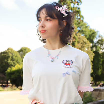 Cutie Cherry - Blanc cassé