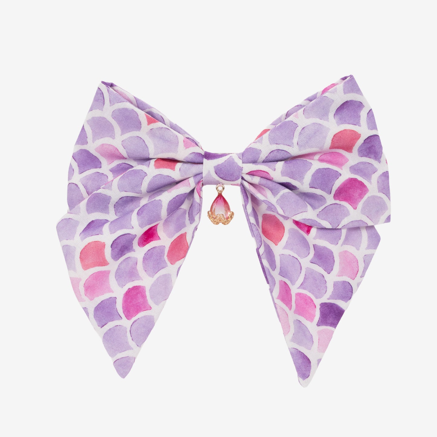 Nœud Mermaid (Cristal Rose & Blanc)