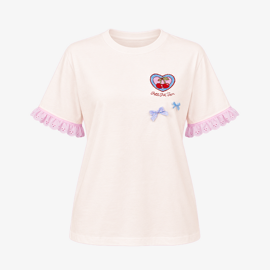 Cutie Cherry - Blanc cassé